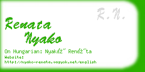 renata nyako business card